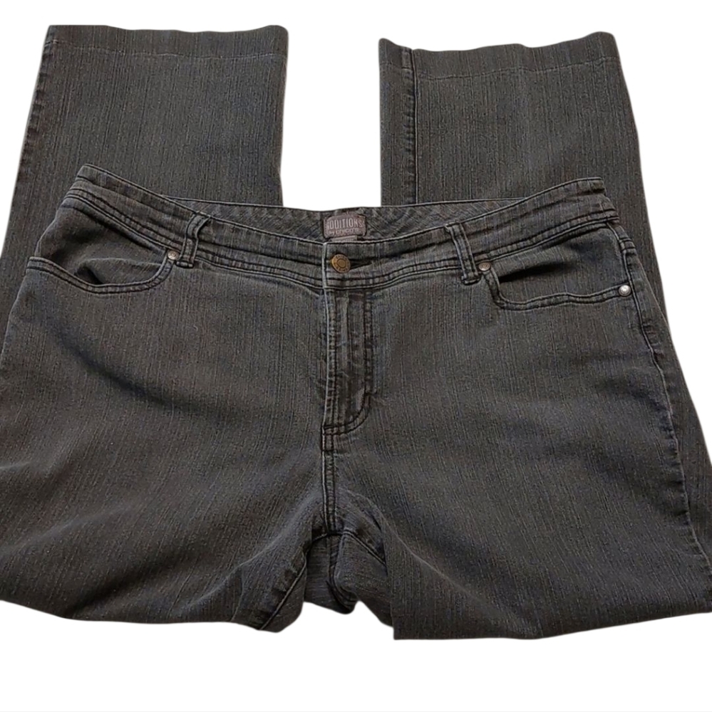 Chico's Black Jeans 14-16 Short EUC